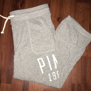 VS pink cropped sweatpants